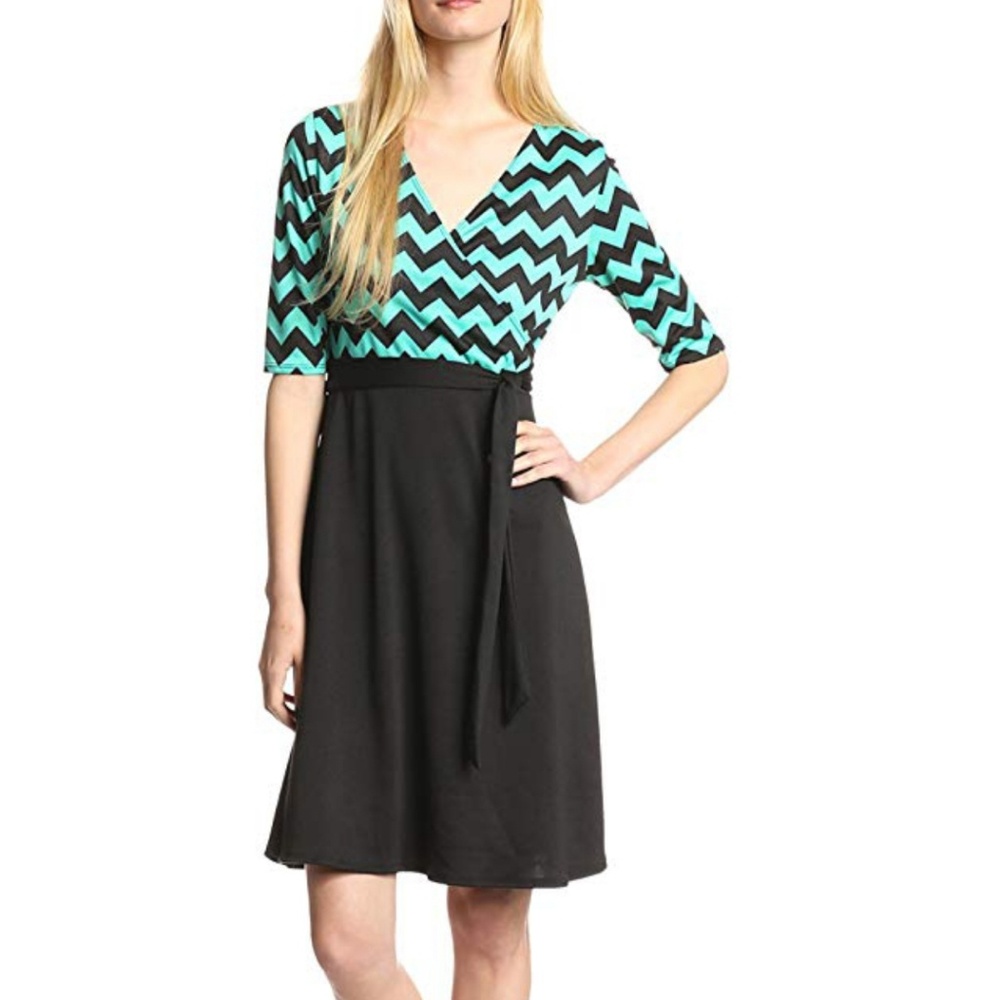 Like New Star Vixen Faux Wrap Dress